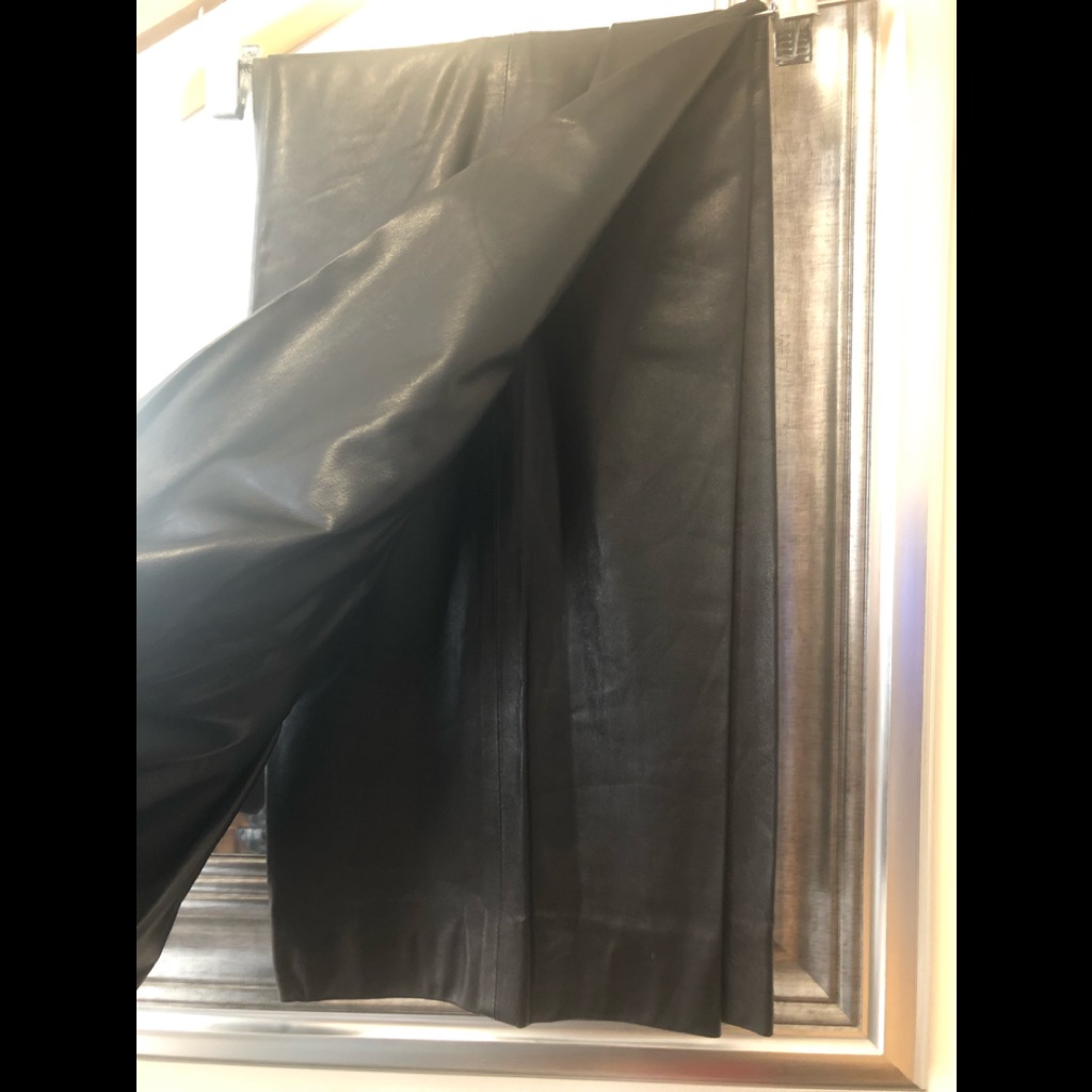 Black Leather Pants. Italian Size 44. Us 8